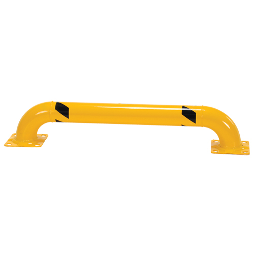 Low Profile Rack Guards, 4' W x 0.75' H, Yellow Quali-T-Solutions