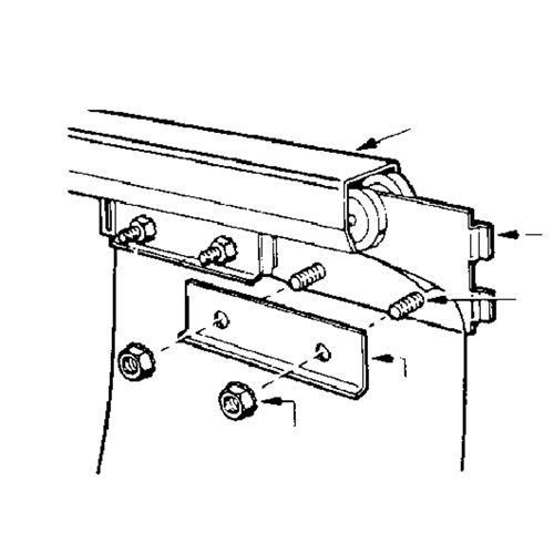 Rail de roulement pour murs-rideaux, 5' lo Quali-T-Solutions
