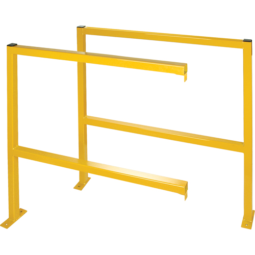 Protecteurs de p&eacute;rim&egrave;tre - Style tubulaire, 48" la x 49-1/2" h, Jaune Quali-T-Solutions