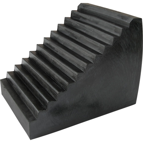 Wheel Chock, 9-1/2" x 6-1/2" x 7-1/2", Black Quali-T-Solutions