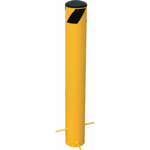 Bornes &agrave; couler, Acier, 35" h x 5-9/16" la, Jaune Quali-T-Solutions