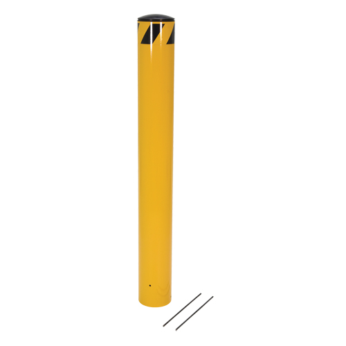 Bornes &agrave; couler, Acier, 36-1/2" h x 5-9/16" la, Jaune Quali-T-Solutions
