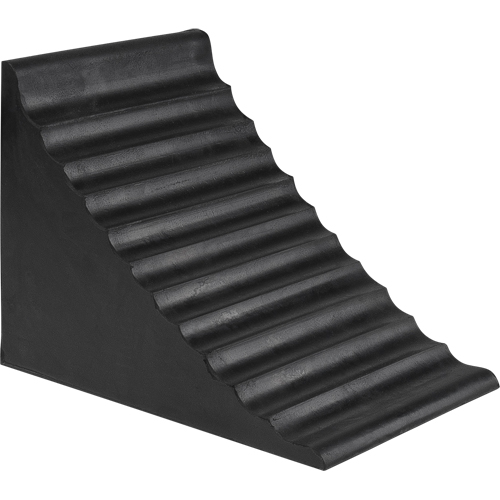 Wheel Chock, 9-7/8" x 7-1/8" x 7-1/2", Black Quali-T-Solutions