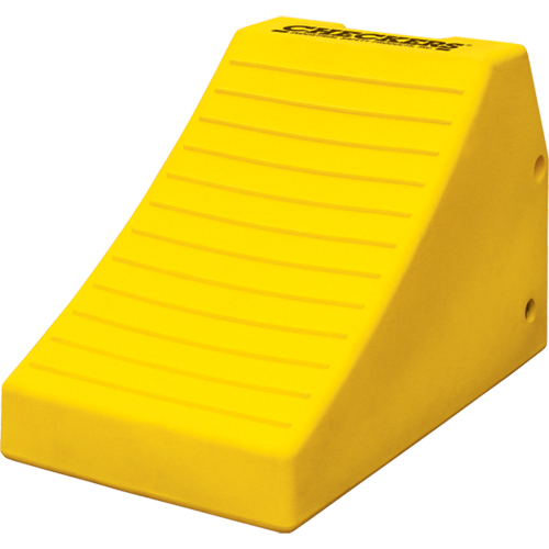 Cales-roue robustes, Polyur&eacute;thane, Jaune s&eacute;curit&eacute;, 14-1/2" la x 24-3/5" p x 16" h Quali-T-Solutions