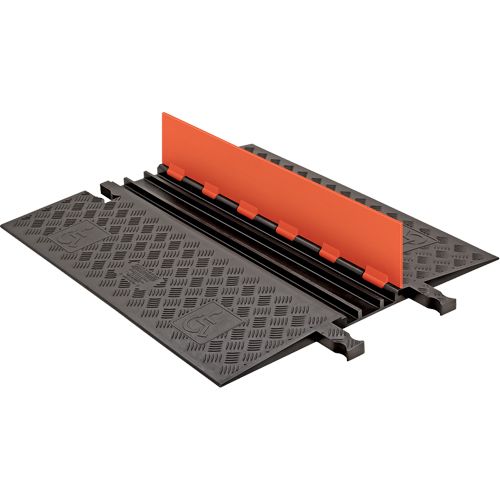 Guard Dog&reg; Low Profile ADA/DDA Cable Protector, 3 Channels, 36" L x 30.3" W x 1.25" H Quali-T-Solutions