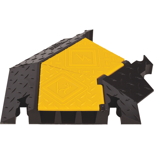 Yellow Jacket&reg; 3-Channel Heavy Duty Cable Protector - Right Turn Quali-T-Solutions