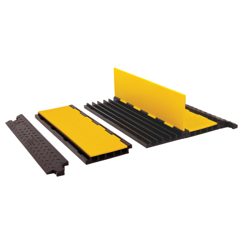 Ensemble de protection de c&acirc;bles Yellow Jacket, 5 canaux, 36" lo x 19,75" la x 2" h Quali-T-Solutions