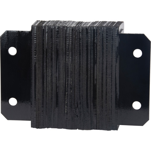 Laminated Dock Bumpers, Horizontal, Rubber, 12" W x 4" D x 10" H Quali-T-Solutions