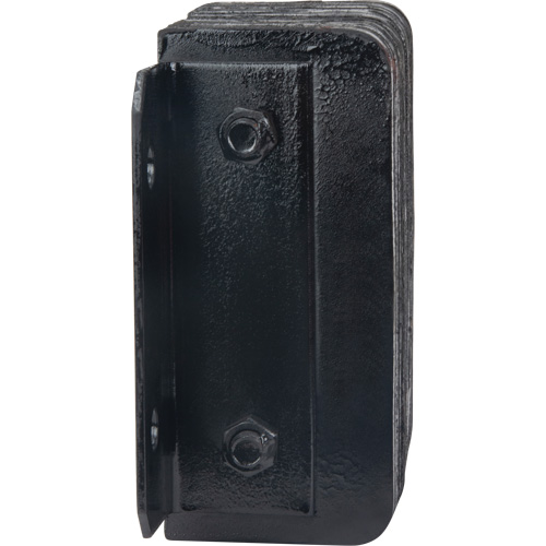 Laminated Dock Bumpers, Horizontal, Rubber, 12" W x 4" D x 10" H Quali-T-Solutions