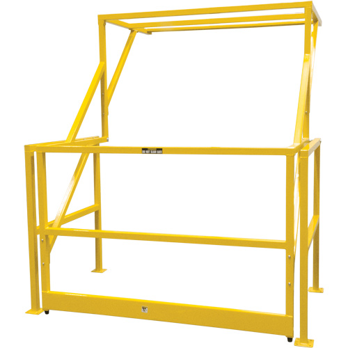 Barri&egrave;re de s&eacute;curit&eacute; pour mezzanine, 70" lo x 77" ha, 78" &eacute;lev&eacute;e, Jaune Quali-T-Solutions