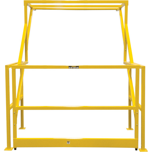 Barri&egrave;re de s&eacute;curit&eacute; pour mezzanine, 70" lo x 77" ha, 78" &eacute;lev&eacute;e, Jaune Quali-T-Solutions