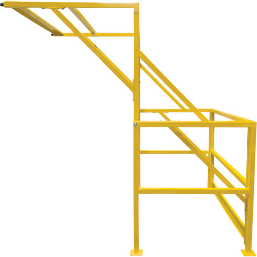 Barri&egrave;re de s&eacute;curit&eacute; pour mezzanine, 70" lo x 77" ha, 78" &eacute;lev&eacute;e, Jaune Quali-T-Solutions