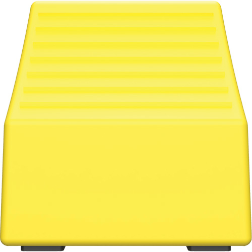 Cale de roue ultra-robuste pour l'exploitation mini&egrave;re Checkers Safety sans support, PEHD, Jaune, 14-1/2" la x 17-1/2" p x 16" h Quali-T-Solutions