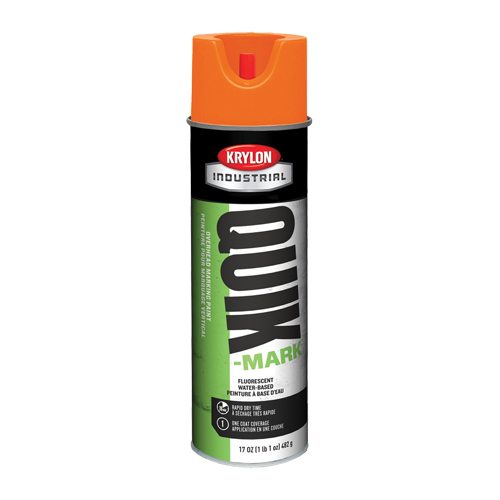 Peinture de marquage industrielle &agrave; base d'eau pour le travail en hauteur Quik-Mark, 17 oz, Canette a&eacute;rosol Quali-T-Solutions