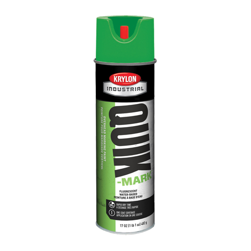 Peinture de marquage industrielle &agrave; base d'eau pour le travail en hauteur Quik-Mark, 17 oz, Canette a&eacute;rosol Quali-T-Solutions