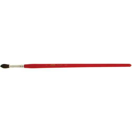 Pinceau de forme ronde pour marquage, Largeur de la brosse de 9/32", Soie de chameau, Manche &agrave; Bois Quali-T-Solutions
