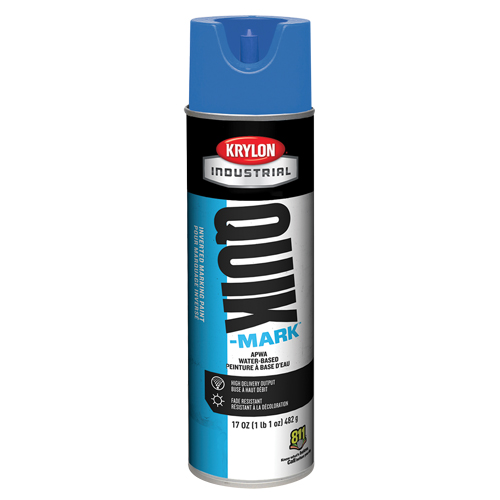 Peinture de marquage industrielle invers&eacute;e &agrave; base d'eau Quik-Mark, 17 oz, Canette a&eacute;rosol Quali-T-Solutions