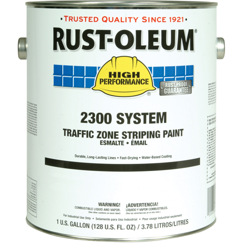 Peinture pour traçage de ligne pour zone de circulation System 2300, Jaune, Gallon Quali-T-Solutions