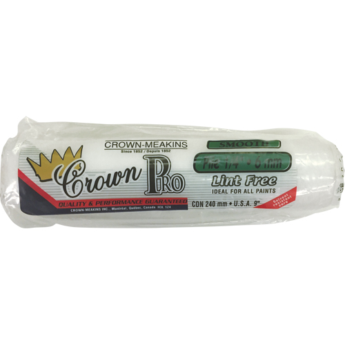 Manchon de rouleau &agrave; peinture non pelucheux professionnel, Nap 6 mm (1/4"), 240 mm (9-1/2") l Quali-T-Solutions