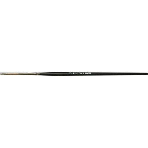Pinceau plat pour artiste, Largeur de la brosse de 6 mm, Martre rouge, Manche &agrave; Bois Quali-T-Solutions