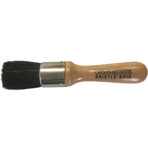 Brosse pour pochoirs, Soies naturelles, Manche Bois, Largeur de 1" Quali-T-Solutions