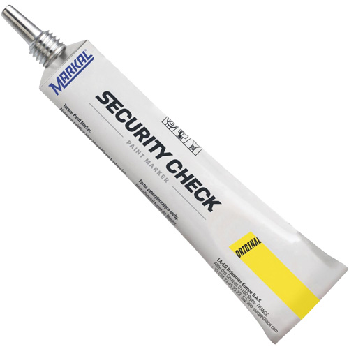 Marqueur de peinture de contr&ocirc;le de s&eacute;curit&eacute;, 1,7 oz, Tube, Jaune Quali-T-Solutions