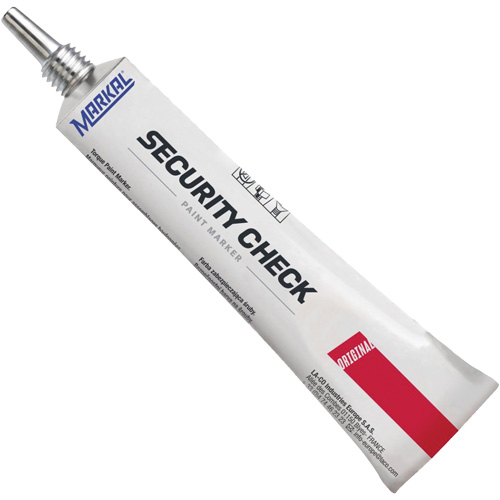 Security Check Paint Marker, 1.7 oz., Tube, Red Quali-T-Solutions