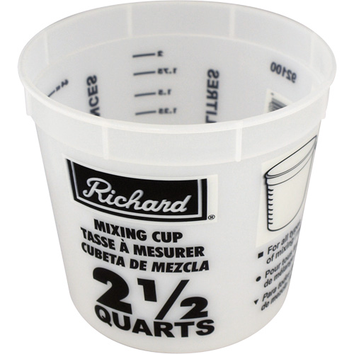 Tasse de m&eacute;lange en plastique Quali-T-Solutions