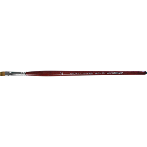 Pinceau plat pour artiste, Largeur de la brosse de 1/4", Synth&eacute;tique, Manche &agrave; Bois Quali-T-Solutions