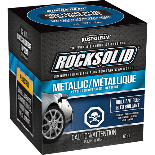 Additifs de poudre m&eacute;tallique RockSolid, 60 ml, Bouteille, Bleu brillant Quali-T-Solutions