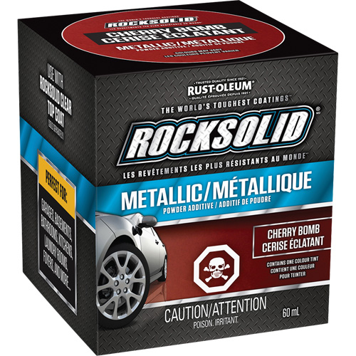 Additifs de poudre m&eacute;tallique RockSolid, 60 ml, Bouteille, Cerise &eacute;clatant Quali-T-Solutions