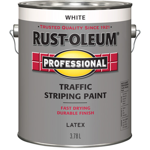 Peinture pour traçage de lignes de circulation, Blanc, 3,78 L, Cruche Quali-T-Solutions