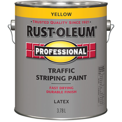 Traffic Striping Paint, Yellow, 3.78 L, Jug Quali-T-Solutions