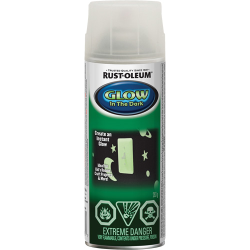Peinture phosphorescente sp&eacute;cialis&eacute;e, Canette a&eacute;rosol, Transparent Quali-T-Solutions