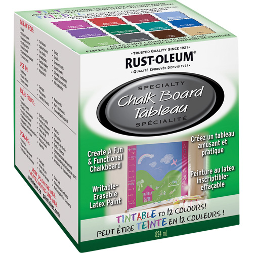 Specialty Chalk Board Paint, 824 ml, Kit, Tint Base Quali-T-Solutions