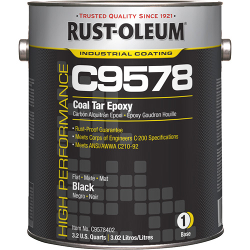 C9578 System Coal Tar High Solids Epoxy Base Component, Black, Gallon Quali-T-Solutions