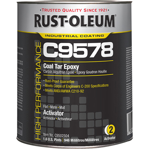 Activateur pour rev&ecirc;tement &eacute;poxydique &agrave; base de goudron de houille et &agrave; haute teneur en solides du syst&egrave;me C9578, 0,2 gal., Seau Quali-T-Solutions