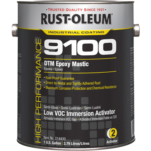 9100 System DTM Epoxy Mastic Immersion 250 VOC Activator, Gallon Quali-T-Solutions
