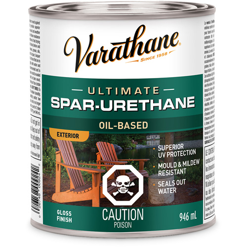 Rev&ecirc;tement &agrave; fini diamant pour bois Varathane, 946 ml, Transparent, Brillant Quali-T-Solutions