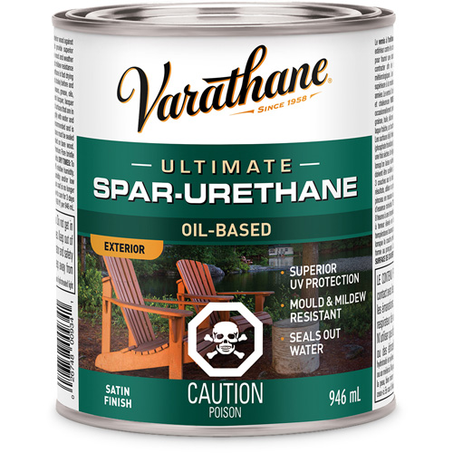 Rev&ecirc;tement &agrave; fini diamant pour bois Varathane, 946 ml, Transparent, Satin Quali-T-Solutions