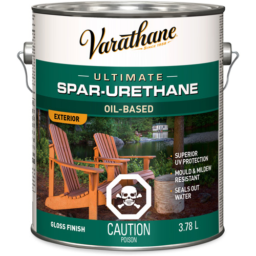 Varathane&reg; Diamond Outdoor Wood Finish, 3.78 L, Clear, Gloss Quali-T-Solutions