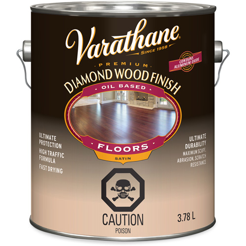 Enduit pour plancher &agrave; fini diamant pour bois Varathane, 3,78 L, Transparent, Satin Quali-T-Solutions
