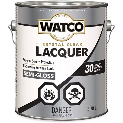 Laque pour bois Watco, 3,78 L, Transparent, Semi-brillant Quali-T-Solutions
