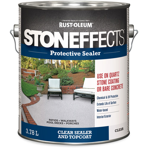 Stoneffects Protective Concrete Sealer, 3.78 L, Water-Based, Transparent, Clear Quali-T-Solutions