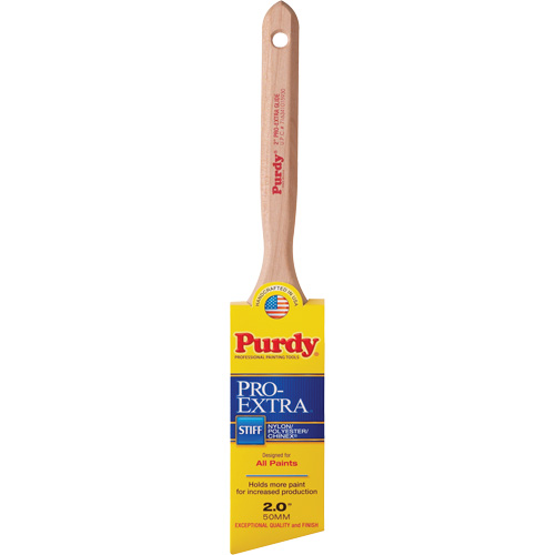 Pro-Extra Glide Paint Brush, Blended Material, Wood Handle, 2" Width Quali-T-Solutions