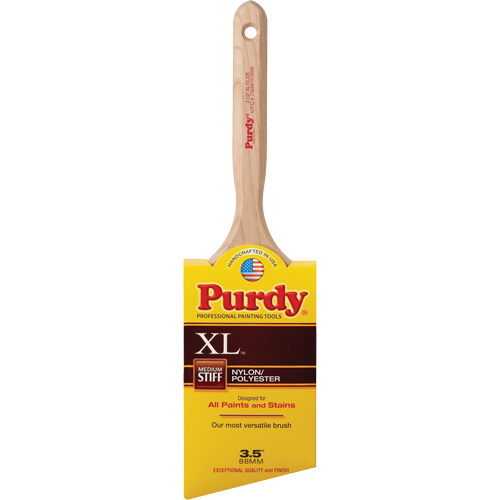 XL Glide Paint Brush, Poly/Nylon, Wood Handle, 3-1/2" Width Quali-T-Solutions