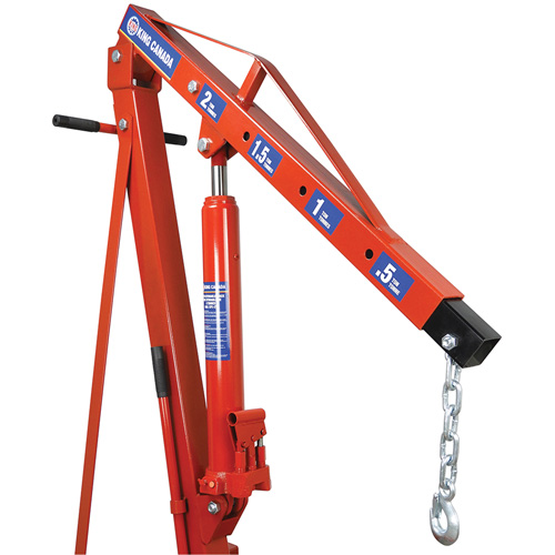 Grues d'atelier escamotables de 2 tonnes, Capacit&eacute; 4000 lb (2 tonnes) Quali-T-Solutions