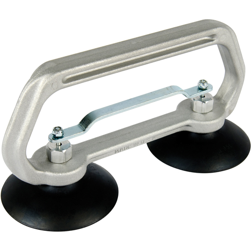 Appareils &agrave; ventouses - Ventouse double industrielle, 50 lb Capacit&eacute;, 4", Barre &agrave; tirer, 10" Longueur de la manche Quali-T-Solutions
