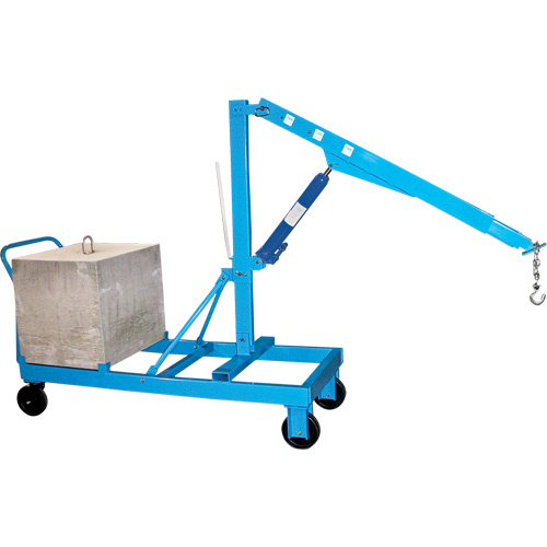 Floor Cranes - Reverse Boom, 8' Lift, 3000 lbs. (1.5 tons), 57" Arm, 78" H Quali-T-Solutions