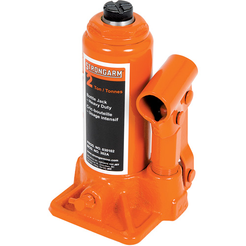 302A Cric-bouteille, 2 tonnes, Hydraulique &agrave; main, 12-1/2" Hauteur &eacute;lev&eacute;e Quali-T-Solutions